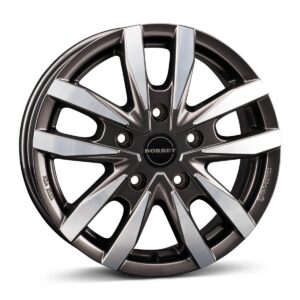 Borbet CW5 mistral anthracite glossy polished 6,5x16 5x120 ET60 CB65.1 R14 1260 kg 497459
