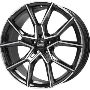 CMS C33 Diamond Black Gloss 8,5x20 5x112 ET30 CB66.6 60° 800 kg C33 8520 30 98S DB