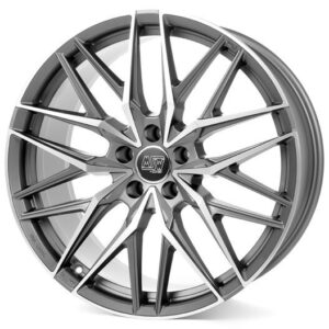 MSW 50 Matt Gun Metal Full Polished (Mgmfp) 10x22 5x112 ET18 CB66,6 60° 1050 kg W1940600126