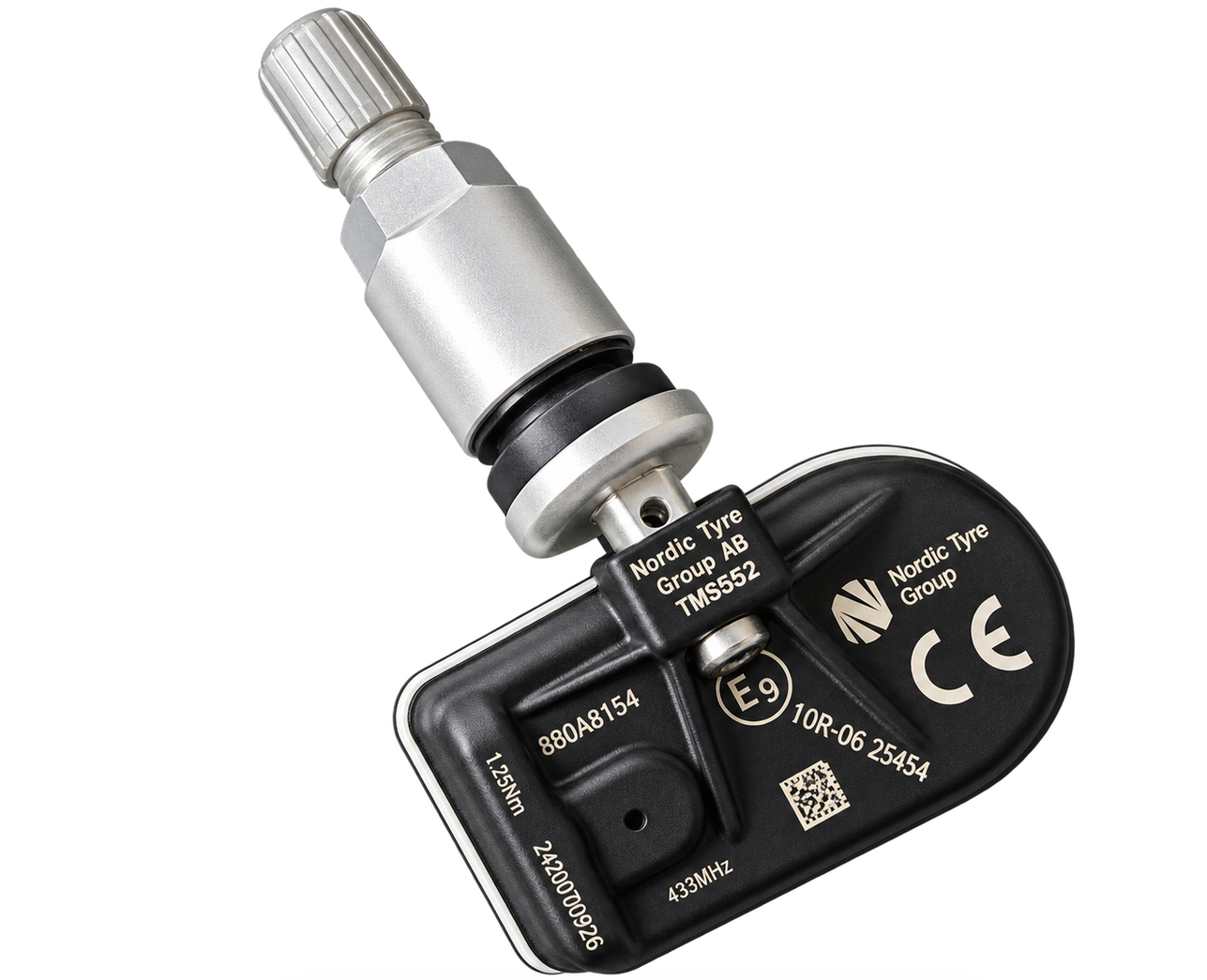 Rehvirõhuandur – TPMS Sensor NTG SENS 101 433mHz Metal Valve Silver 74100101 RDV036 eqvivalent to BH ECS1430