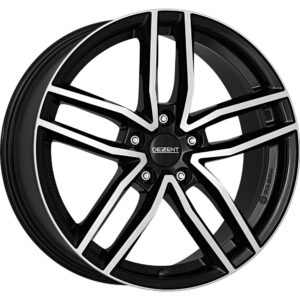 Dezent TR dark Black/polished 7,5x18 5x108 ET48 CB70,1 60° 740 kg TTRFHBP48