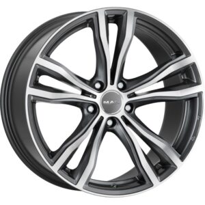 MAK X-Mode Gun Met-Mirror Face 9,5x21 5x112 ET37 CB66,6 60° 1020 kg F9521XMQM37WS1X