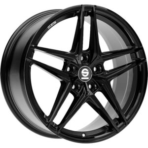 Sparco Record Gloss Black 8,5x19 5x108 ET45 CB73.1 60° 610 kg W29097500C5