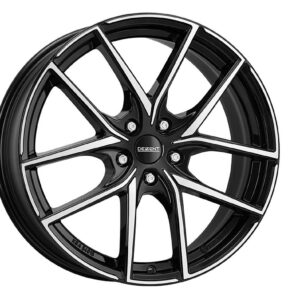 Dezent TO dark Black/polished 7,5x18 5x114.3 ET52 CB67,1 60° 705 kg TTOF0BP52E