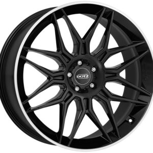Dotz LongBeach dark Black/polished lip 10,5x21 5x112 ET43 CB66.6 60° 1045 kg OLO1R8BL43E