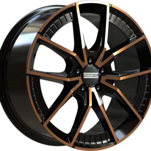 Fondmetal Elatha Black Clearcoat Matt Bronze Machined 8,5x19 5x112 ET45 CB66,6 R13 850 kg RF19212