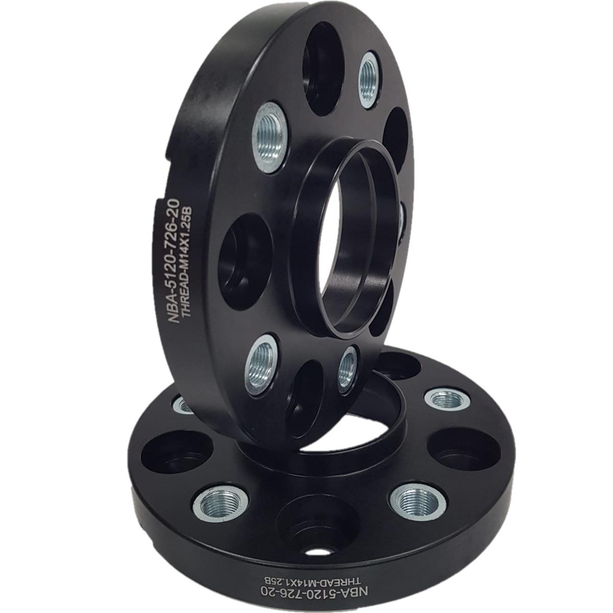 NBA spacer 20 mm – Komplekt 2 tk (NBA-5120-726-20-THREAD-M14x1.25B)