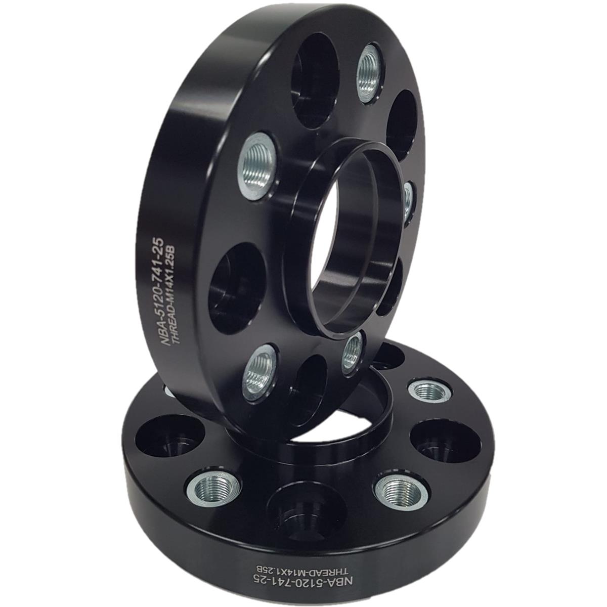 NBA spacer 25 mm – Komplekt 2 tk (NBA-5120-741-25-THREAD-M14x1.25B)