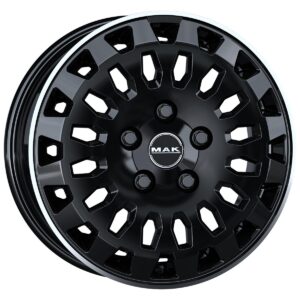 MAK Overland Gloss Black Mirror Ring 6,5x16 5x118 ET65 CB71,1 60° 1350 kg F6560RVGL65D3